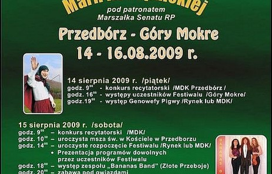 XVIII Festiwal Poezji Marii Konopnickiej w Przedborzu