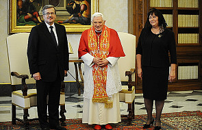 Prezydent z żoną na audiencji u Benedykta XVI