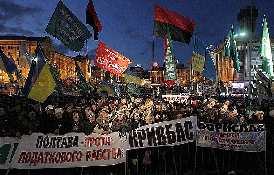 Janukowycz zaniepokojony protestami