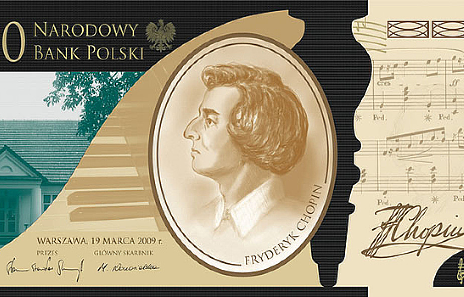 Banknoty z Chopinem na internetowej aukcji