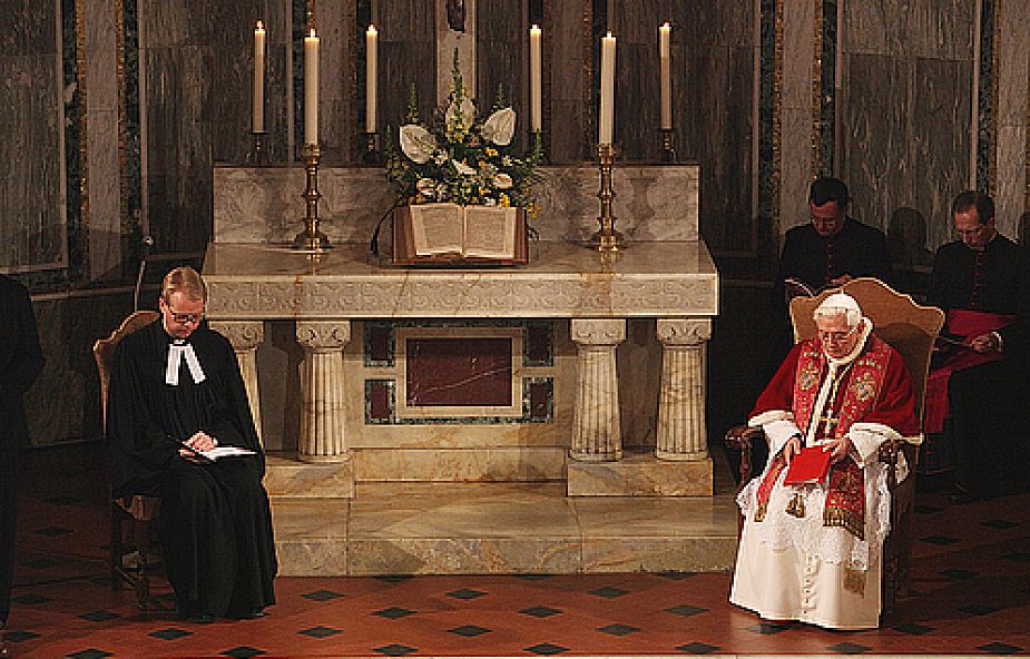Benedykt XVI odwiedził wspólnotę luterańską (fot. Grzegorz Gałązka/DEON.pl)
