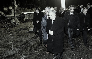 Jarosław Kaczyński na miejscu tragedii