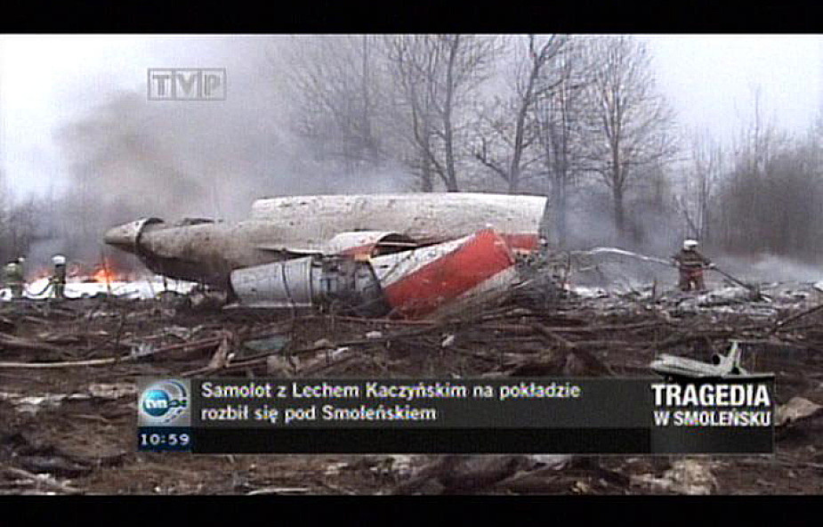 Prezydencki samolot rozbił się pod Smoleńskiem