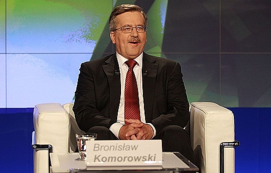 Kandydat PO na prezydenta RP Bronisław Komorowski