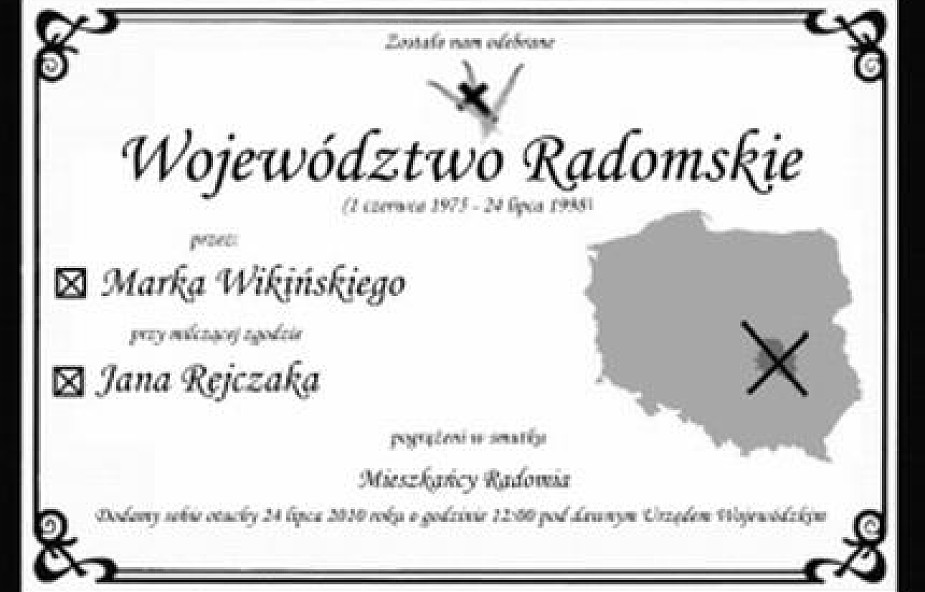 12 rocznica likwidacji woj. radomskiego