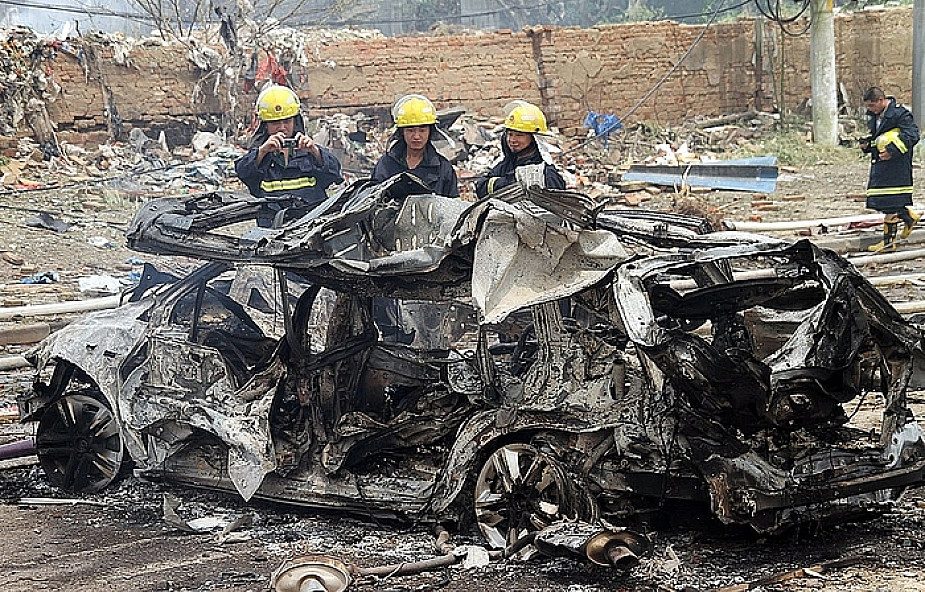 Wybuch gazu w fabryce w Chinach - 12 ofiar