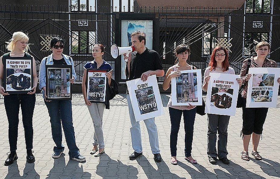 Manifestacja w obronie zwierząt w Warszawie