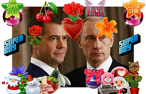 Miedwiediew i Putin są "darem od Boga"