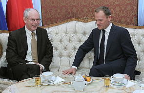 Tuski i van Rompuy o Chorwacji i euro