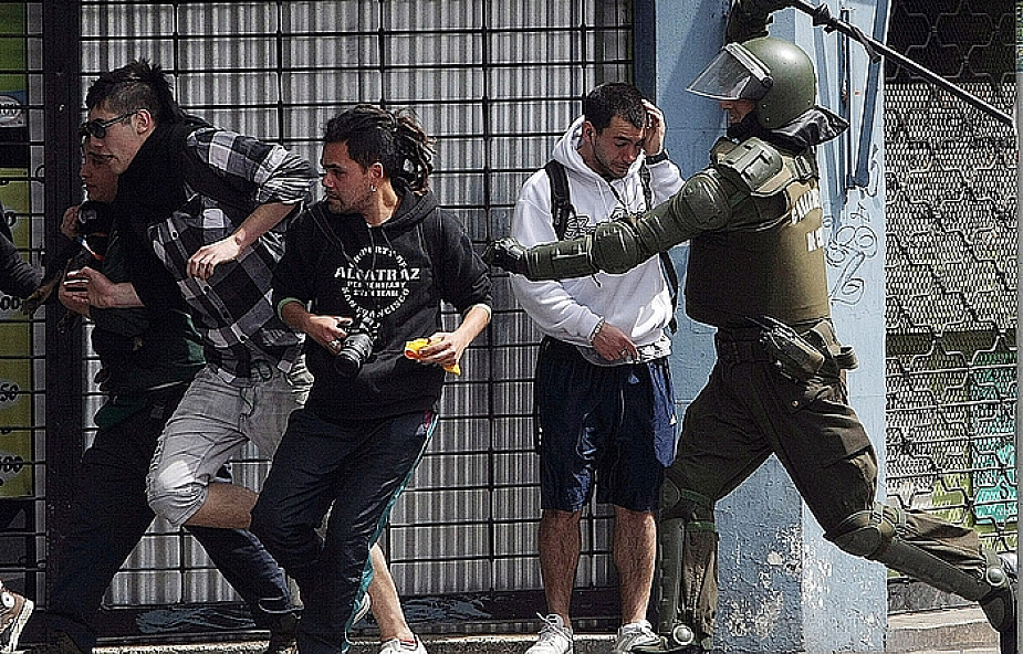 Chile: Ostre starcia studentów z policją w stolicy