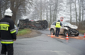 Wypadek w Kucinach - siedem osób rannych