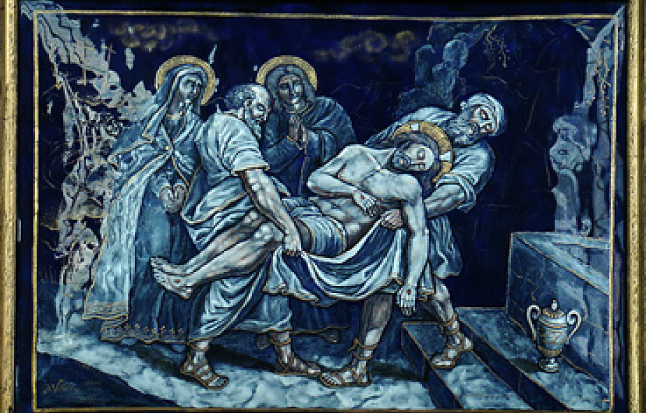 Stacja XIV - Złożenie Pana Jezusa do grobu