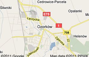 Blokada drogi w Ozorkowie w ramach protestu