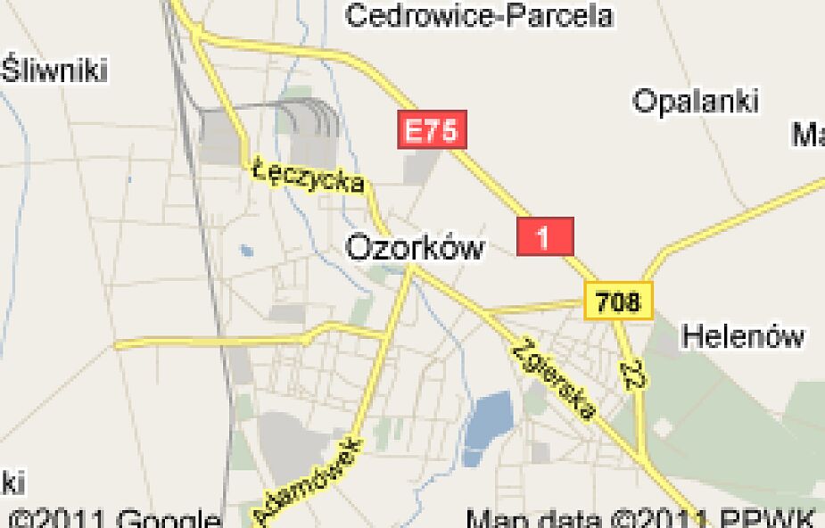 Blokada drogi w Ozorkowie w ramach protestu