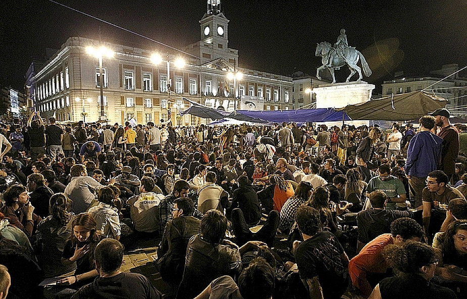 Antyrządowe demonstracje w Hiszpanii