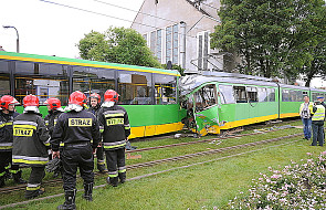 Poznań: Zderzenie tramwajów - 40 rannych