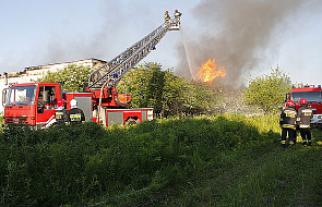 Łódź: Pożar w rozlewni rozpuszczalników