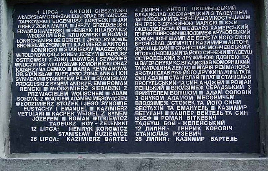 Lwów: odsłonięcie pomnika polskich profesorów