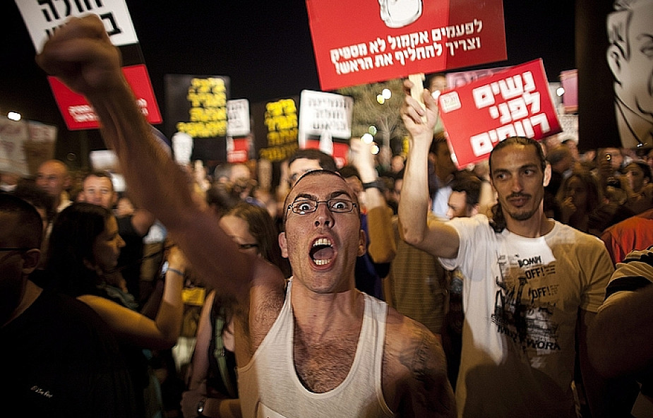 Izraelczycy popierają protesty, premier obiecuje