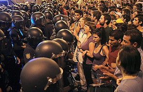 Manifestacja "oburzonych" w Hiszpanii, są ranni