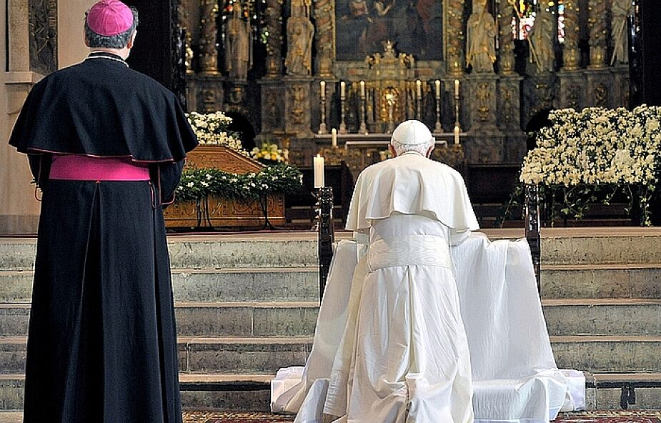 Papież modlił się w katedrze w Erfurcie