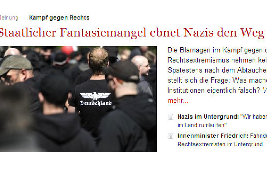 Niemieccy neonaziści nadal w podziemiu