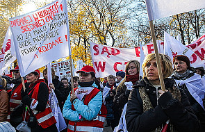 Warszawa: protest pracowników sądownictwa