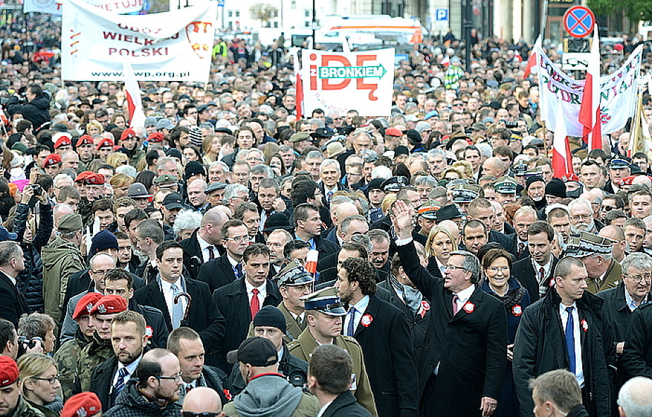 Marsz "Razem dla Niepodległej" w Warszawie