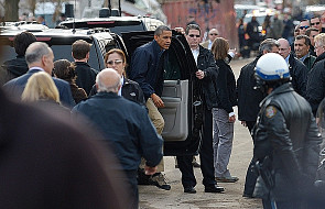 Obama na zniszczonej huraganem Staten Island