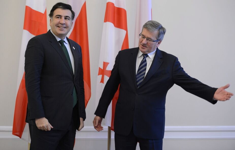 Saakaszwili spotkał się z Komorowskim