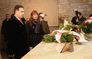 Prezydent Gruzji złożył kwiaty w Krakowie