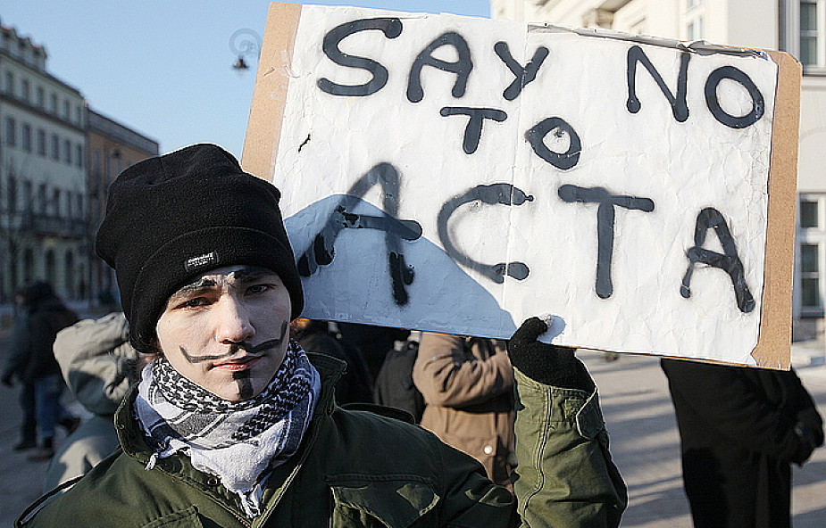 Protesty przeciwko ACTA w polskich miastach