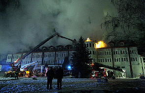 Pożar hotelu "Cztery wiatry" w Chańczy