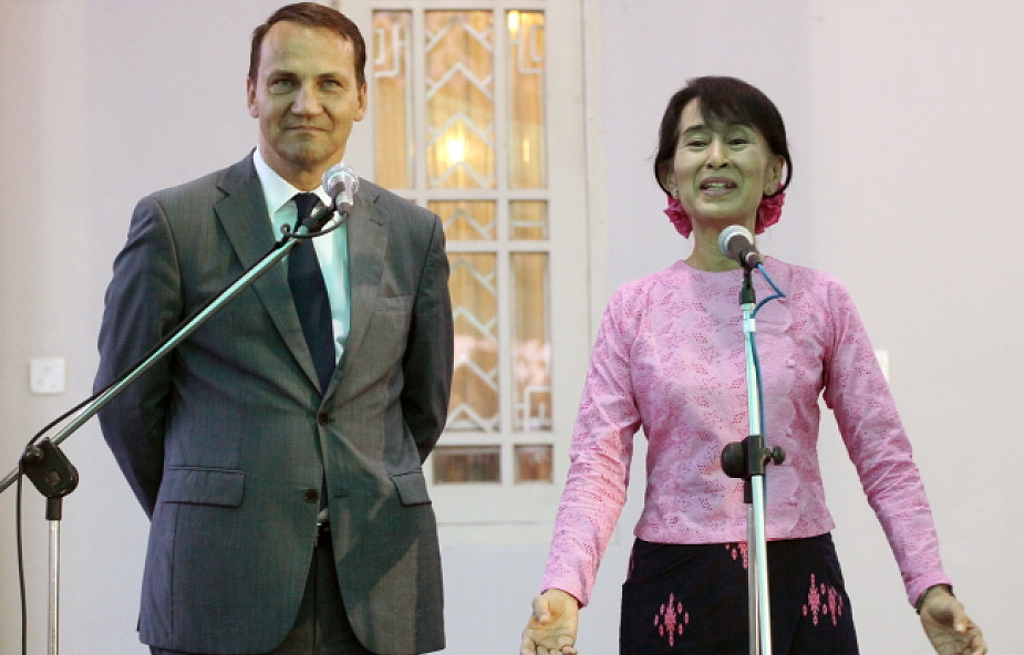 Birma: Sikorski spotkał się z Aung San Suu Kyi 