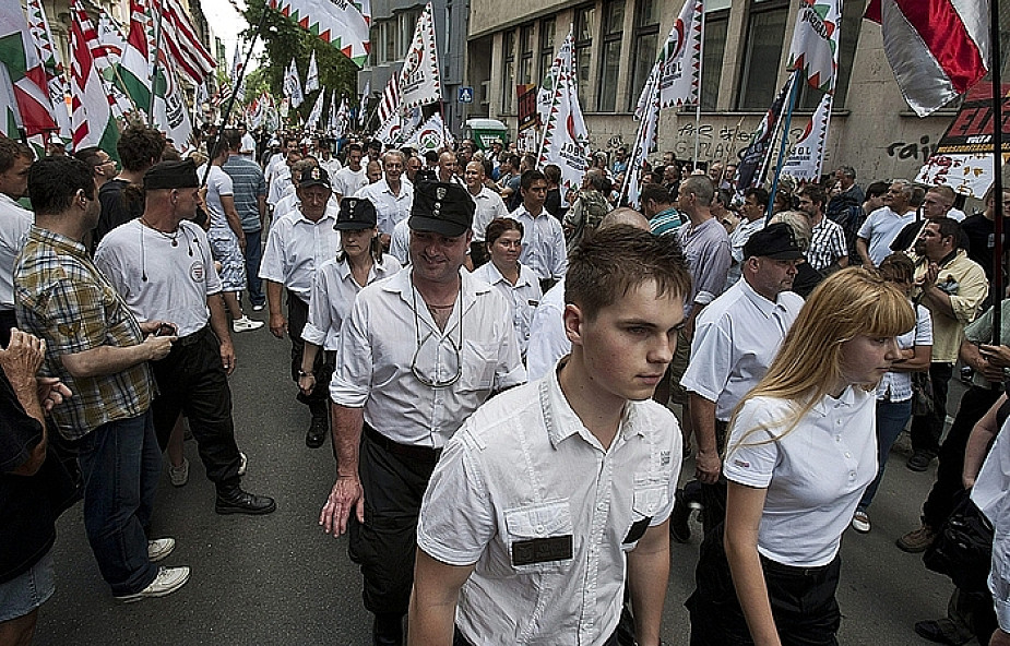 Demonstracja skrajnej prawicy w Budapeszcie