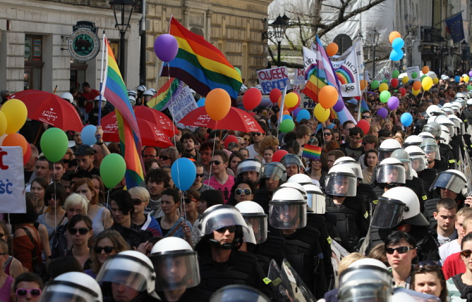 Niepokoje na Marszu Równości w Krakowie