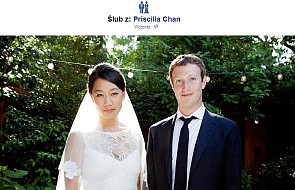 USA: Mark Zuckerberg ożenił się z Priscillą Chan