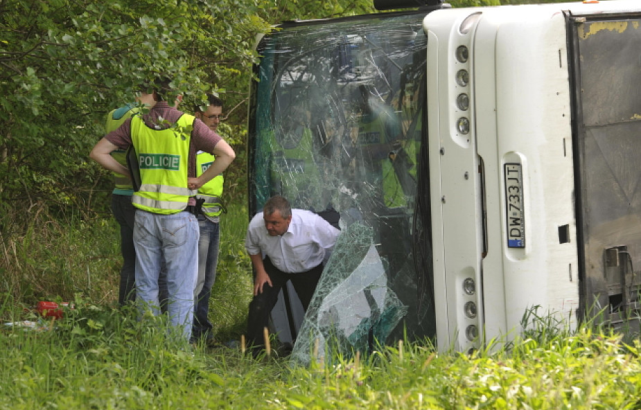 Wypadek polskiego autokaru w Czechach, ranni