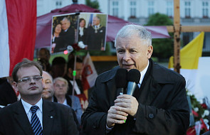 Kaczyński: Tu kiedyś będzie stał na stałe krzyż