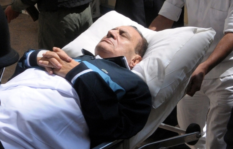 Hosni Mubarak w szpitalu po wylewie