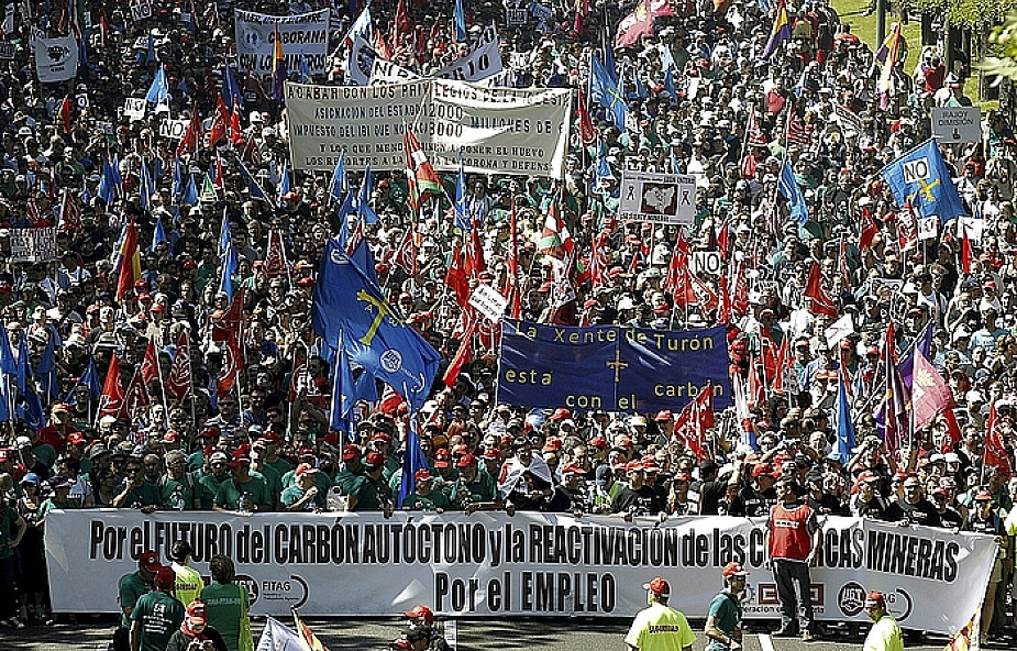 Protesty w Madrycie. "To śmierć kopalni"