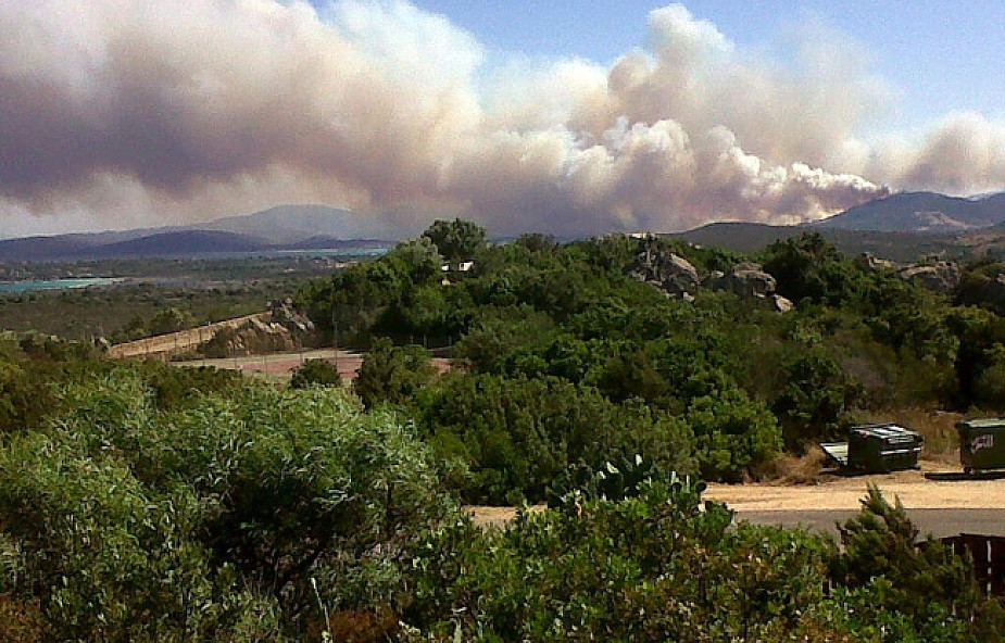 Groźne pożary na wschodzie Sardynii