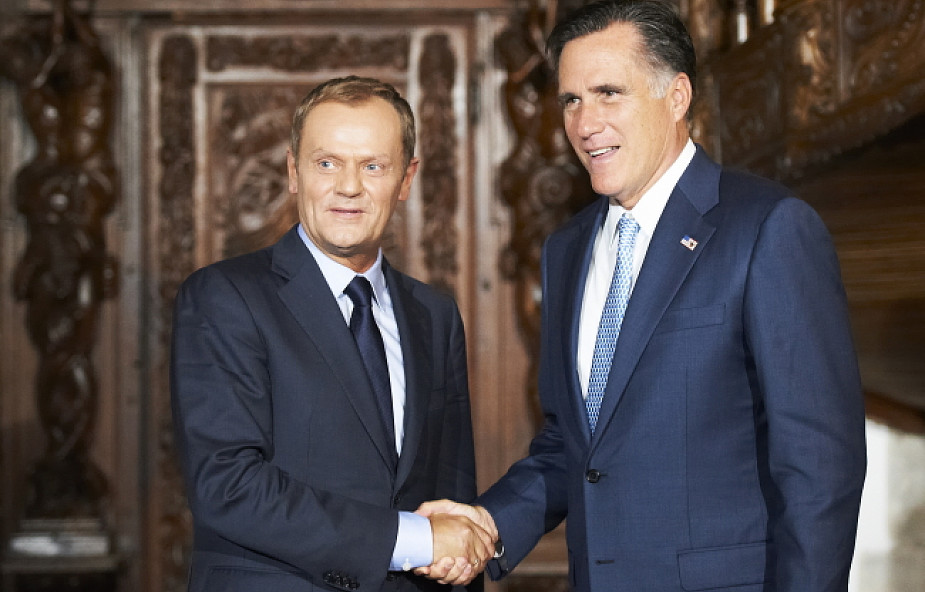 Mitt Romney spotkał się z Tuskiem i Wałęsą