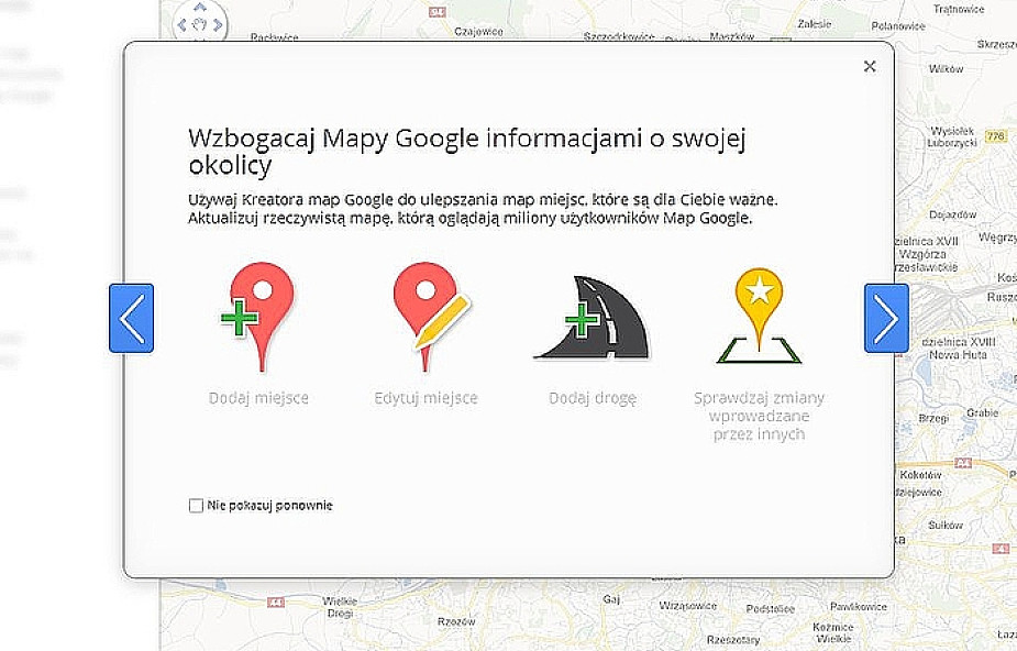 Kreator map Google'a dostępny dla Polski