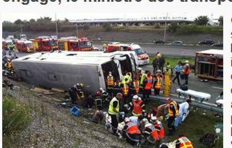 Wypadek polskiego autokaru. Są ofiary i ranni