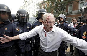 Starcia podczas demonstracji w Madrycie