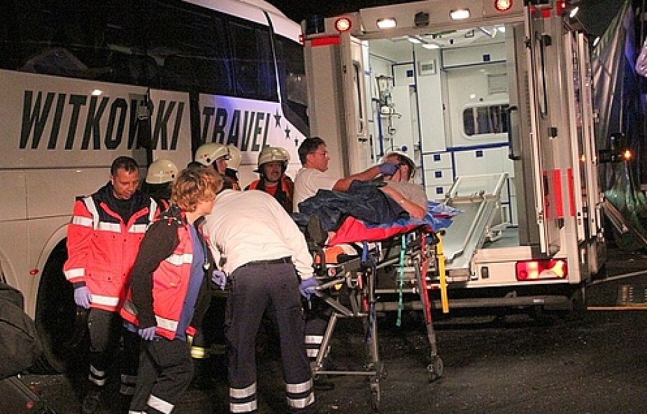 Wypadek polskiego autokaru z uczniami