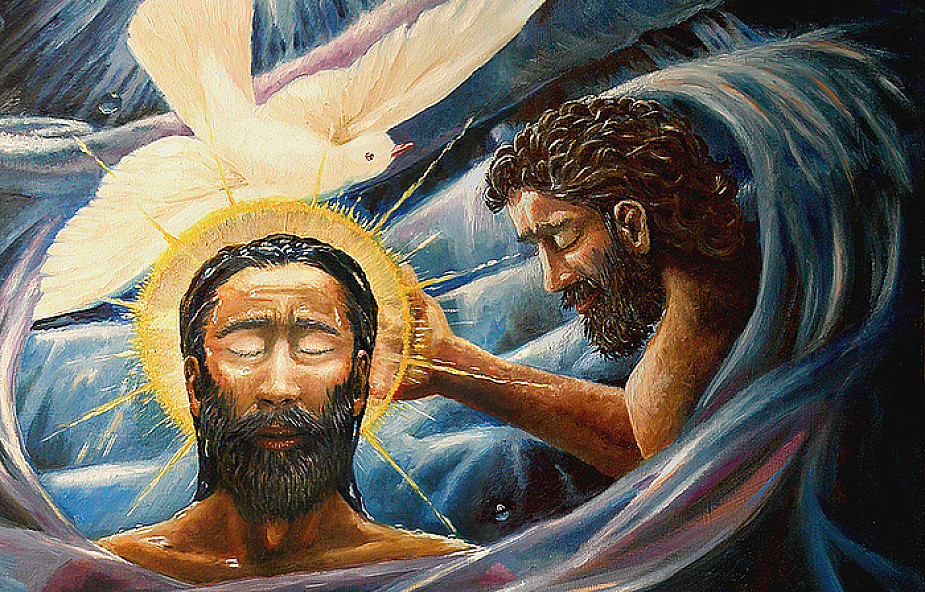 Chrzest Jezusa w trzech obrazach