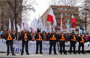 Polski udział w manifestacji w Paryżu