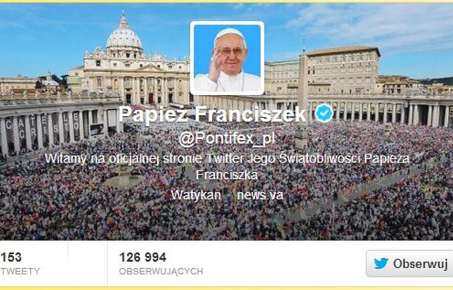 Papież do młodych na Twitterze: nie bójcie się